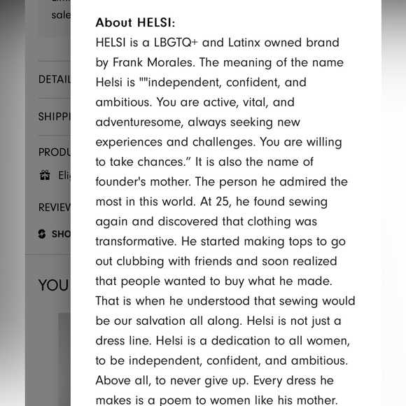 NWT - HELSI “Greta” Puff Sleeve Black Fringe Midi Dress with Gold Accents - Picture 7 of 15